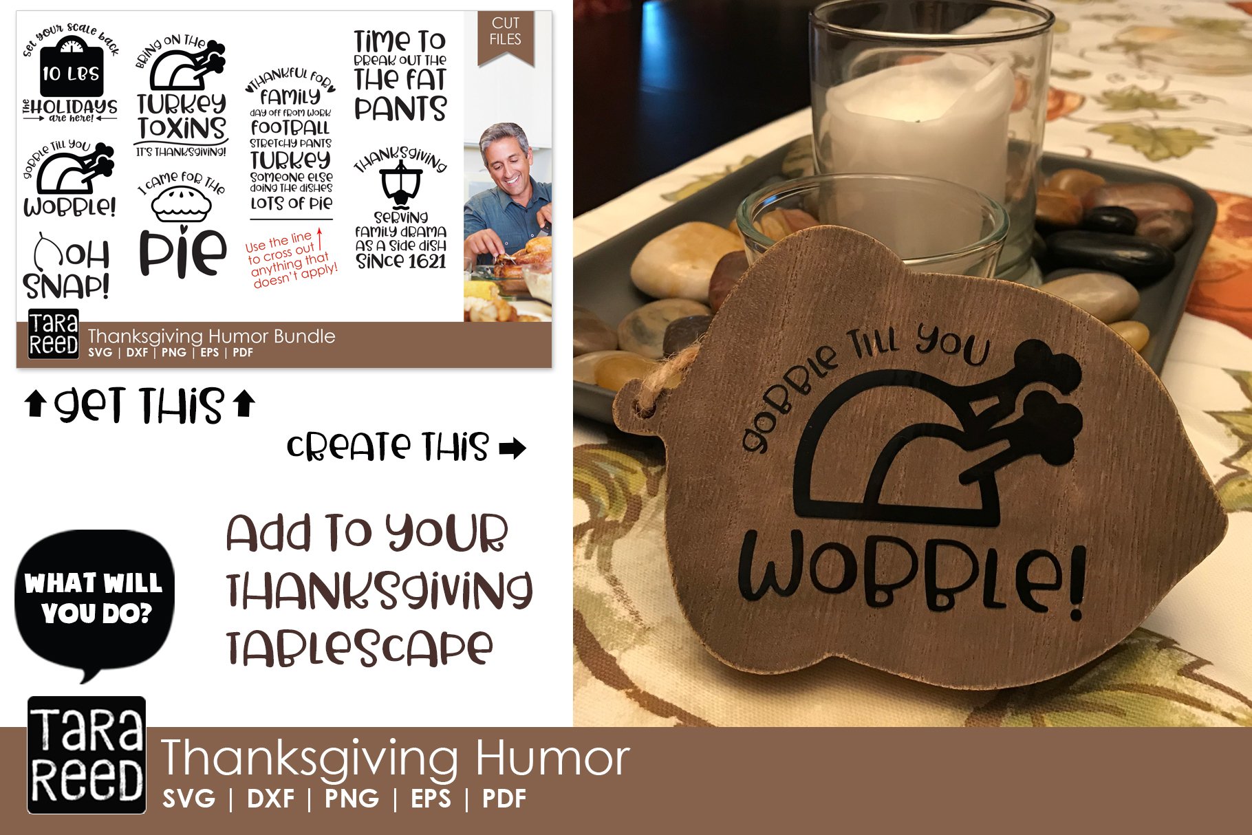 Thanksgiving MEGA Bundle - SVG and Cut Files for Crafters view 3