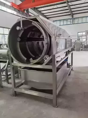 Rotary Vegetable and Fruit Drum Washing Machine  3D model view 3
