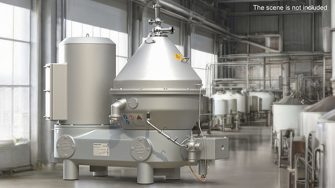 Milk Separator 3D model view 3