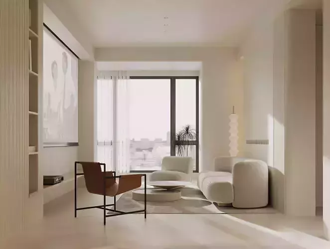 apartment interior scenes    3D model