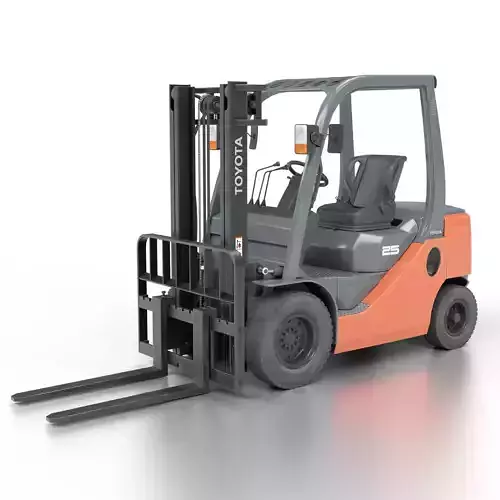 Toyota Fork Lift 8FD25 Low-poly 3D model