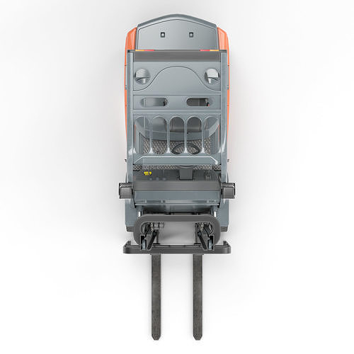 Toyota Fork Lift 8FD25 Low-poly 3D model view 3